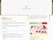 Tablet Screenshot of bayeteestate.com